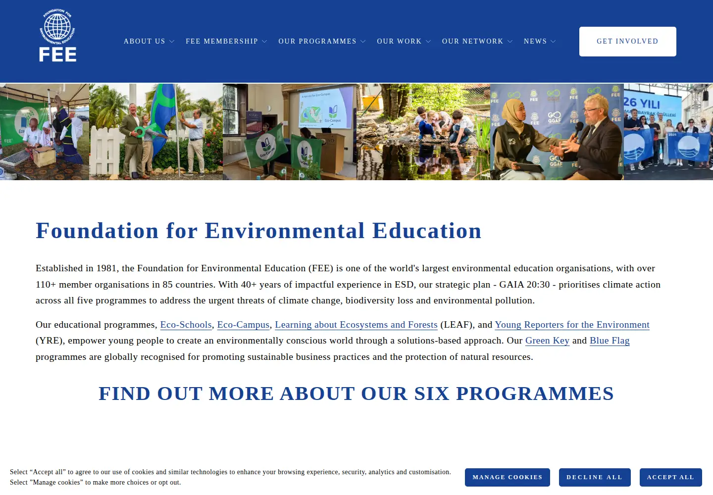 Screenshot of fee.global