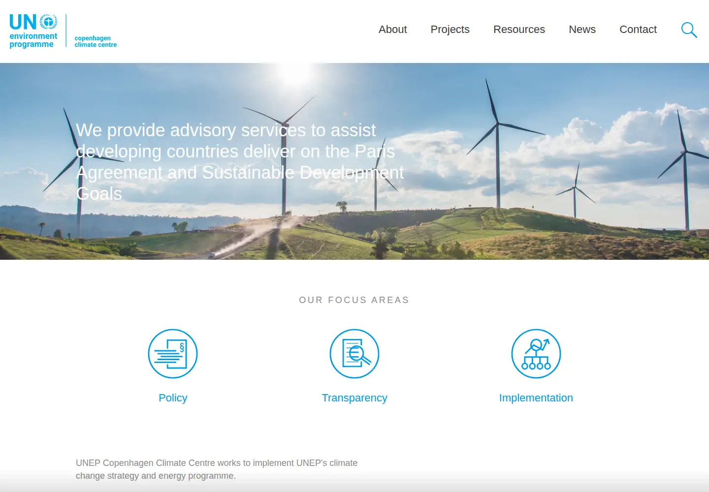 Screenshot of unepccc.org