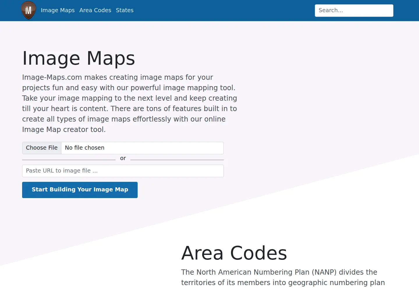 Screenshot of image-maps.com