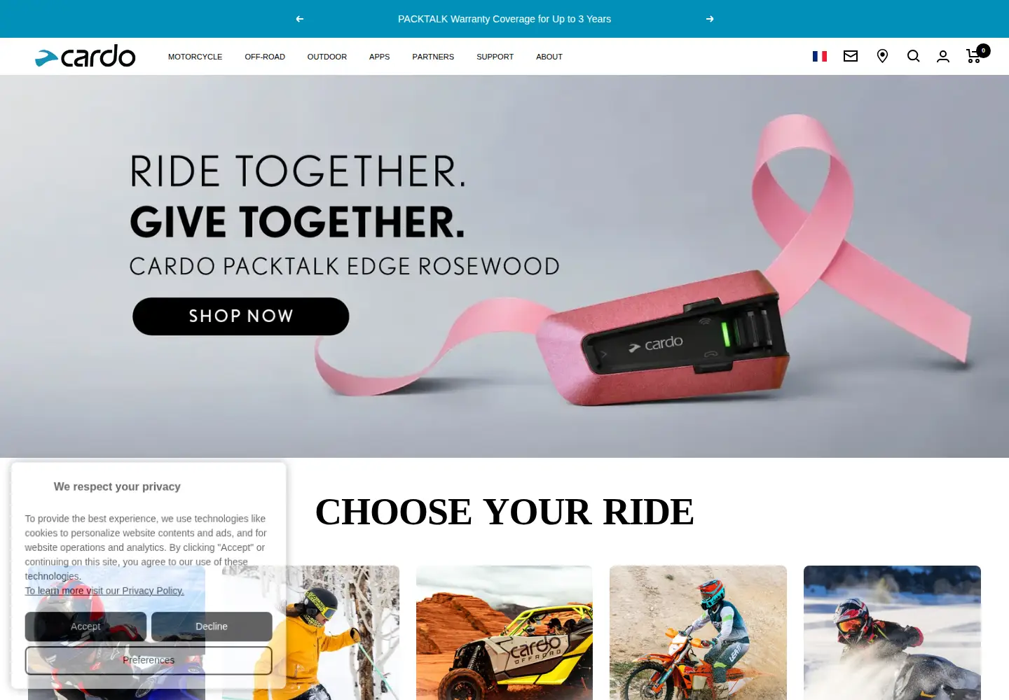 Captured homepage of cardosystems.com in the current scan