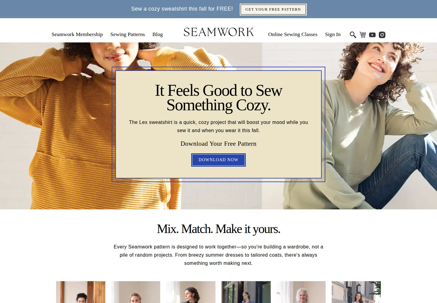 Screenshot of seamwork.com