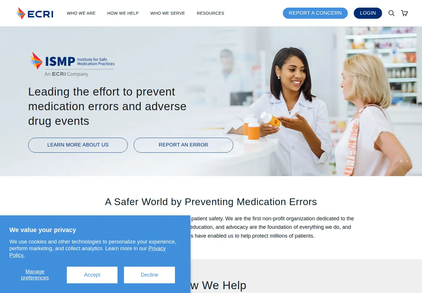 Screenshot of ismp.org