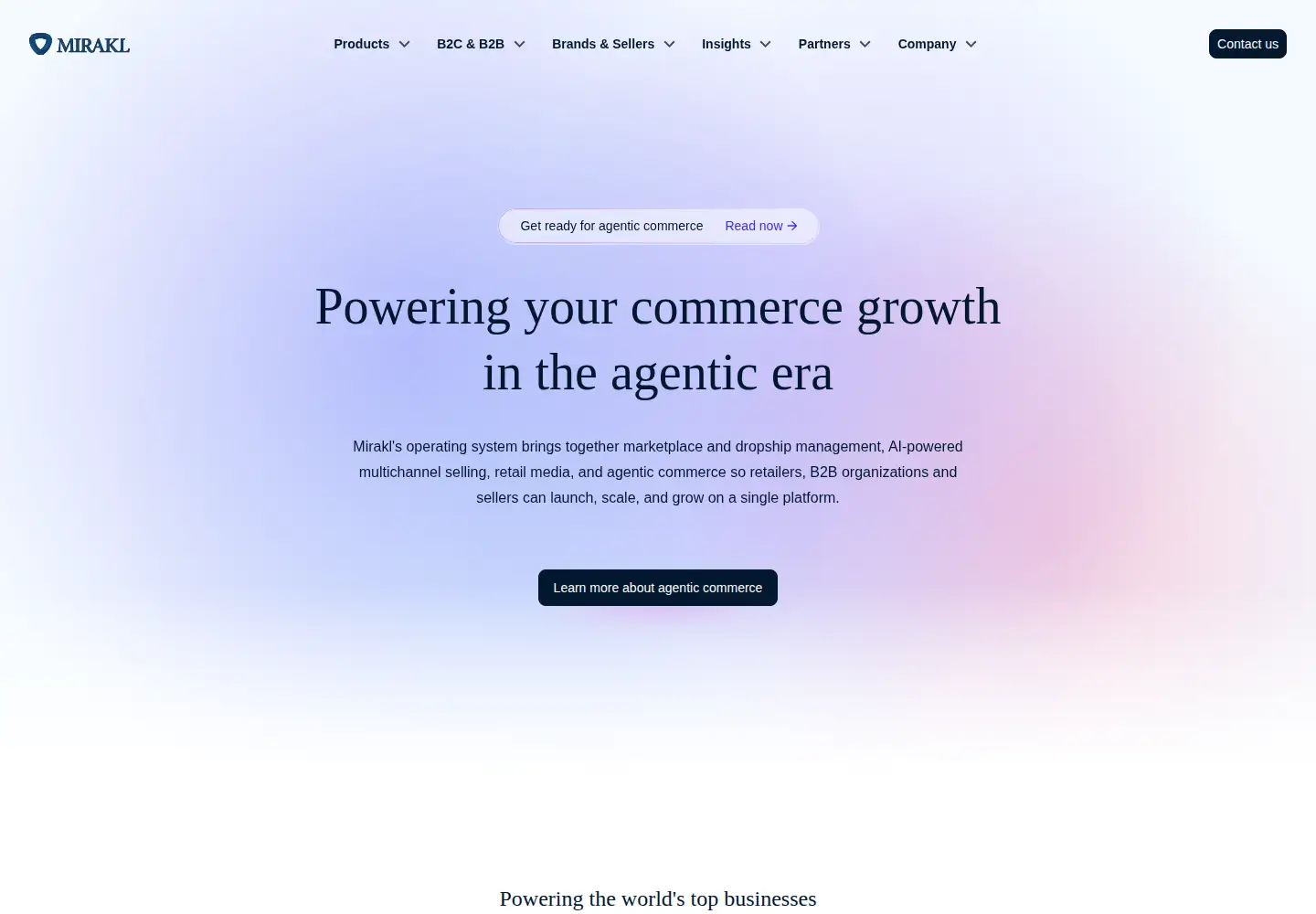 Screenshot of mirakl.com