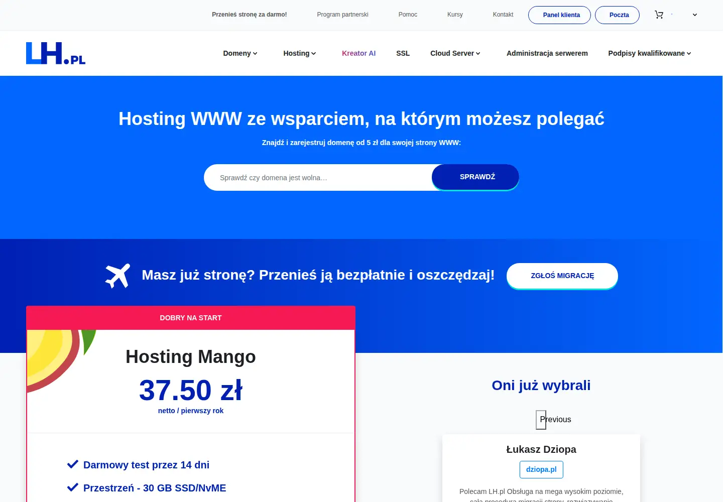 Screenshot of lh.pl