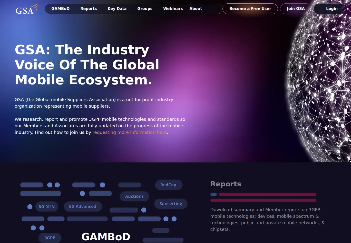 Captured homepage of gsacom.com in the current scan