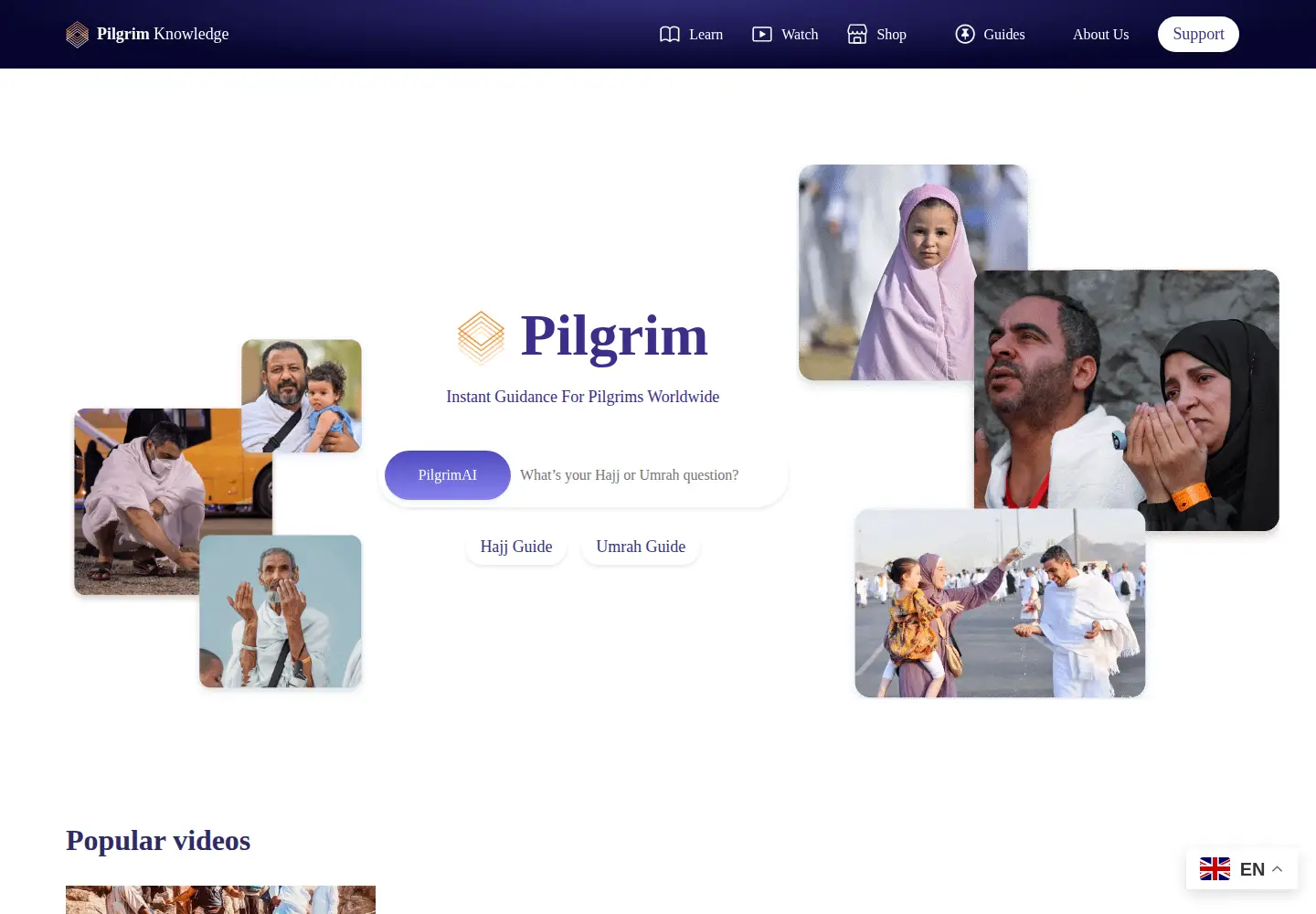 Screenshot of thepilgrim.co