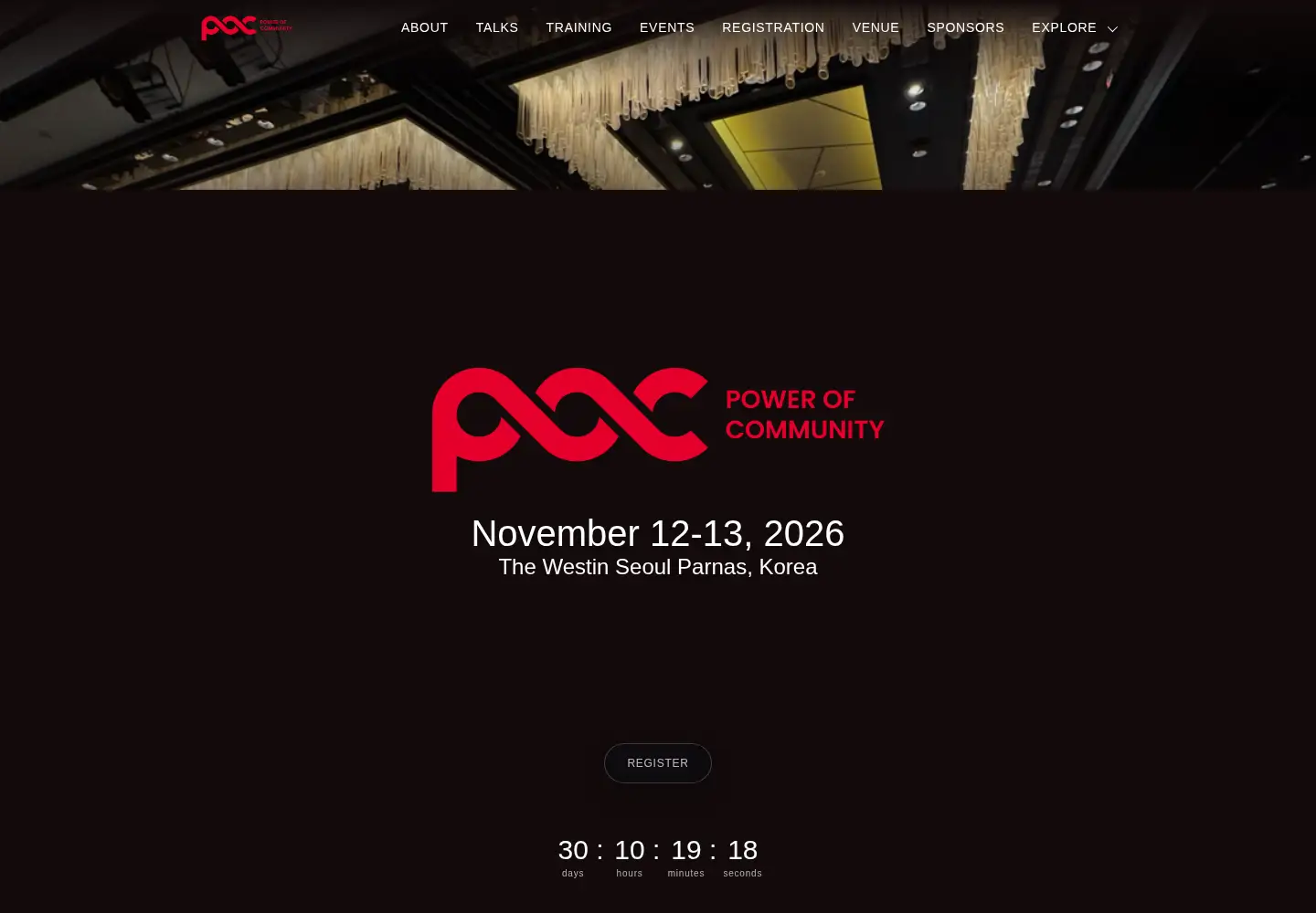 Screenshot of powerofcommunity.net