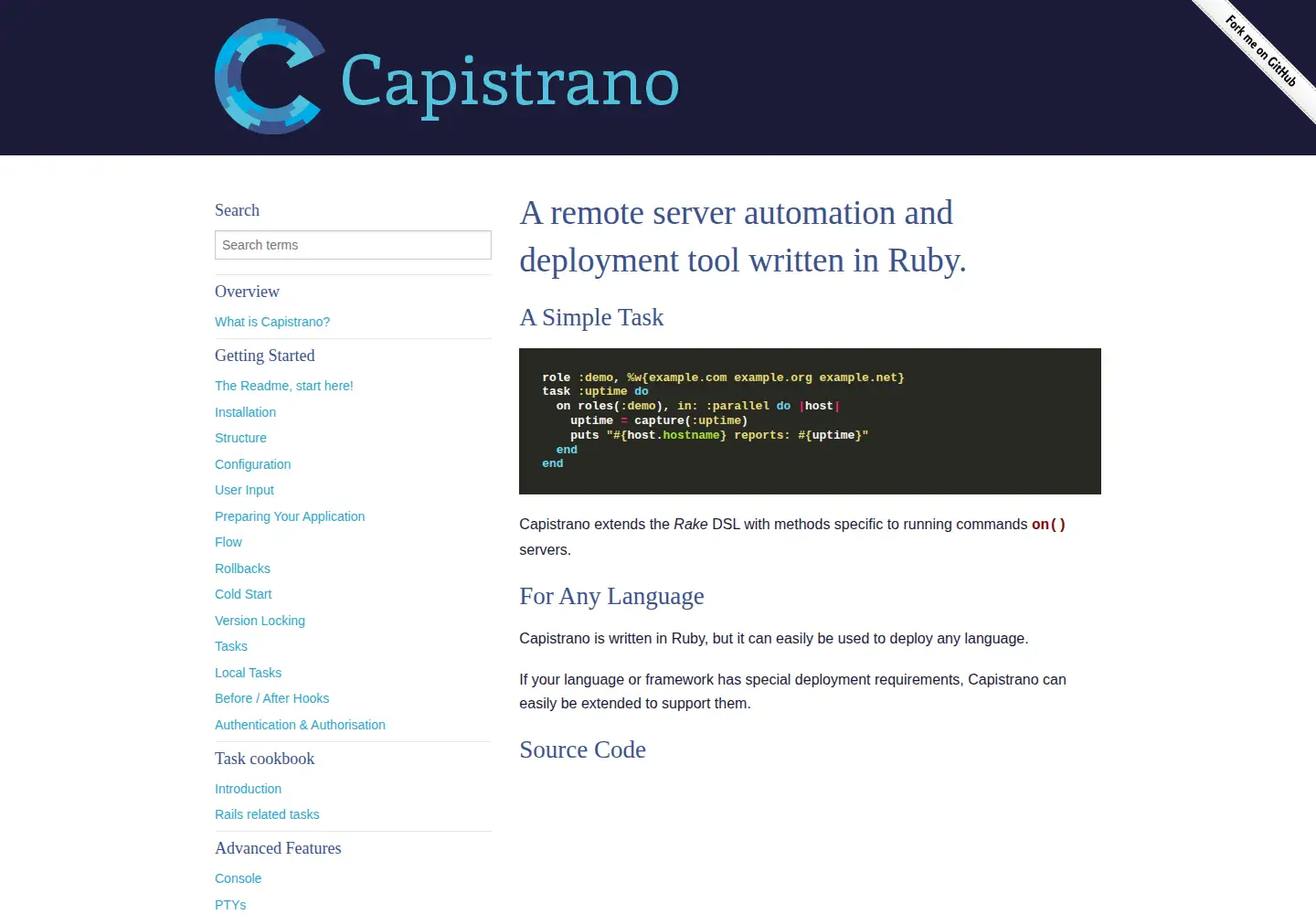 Screenshot of capistranorb.com