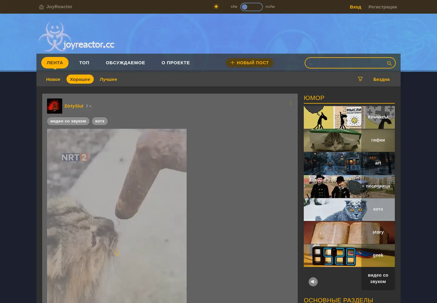 Screenshot of joyreactor.cc