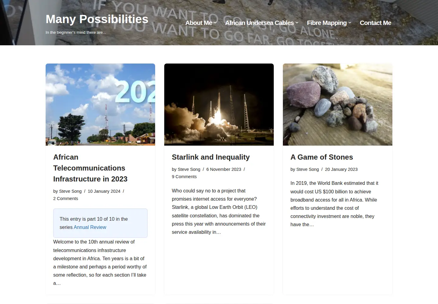 Captured homepage of manypossibilities.net in the current scan