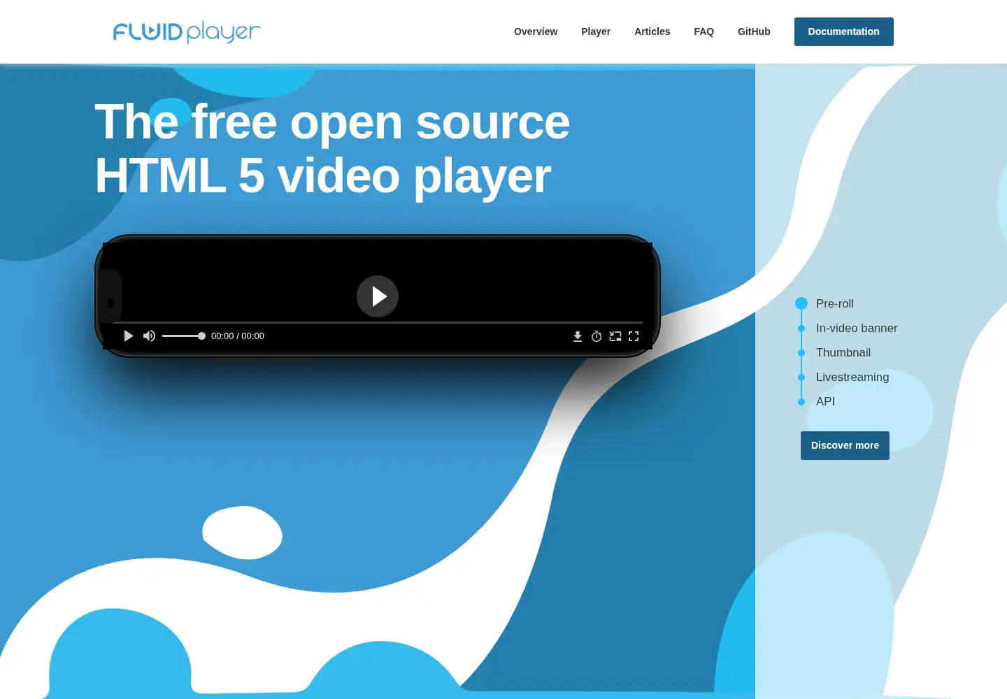 Screenshot of fluidplayer.com