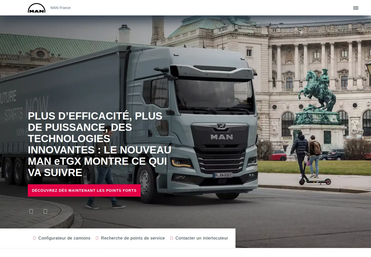 Screenshot of man.eu
