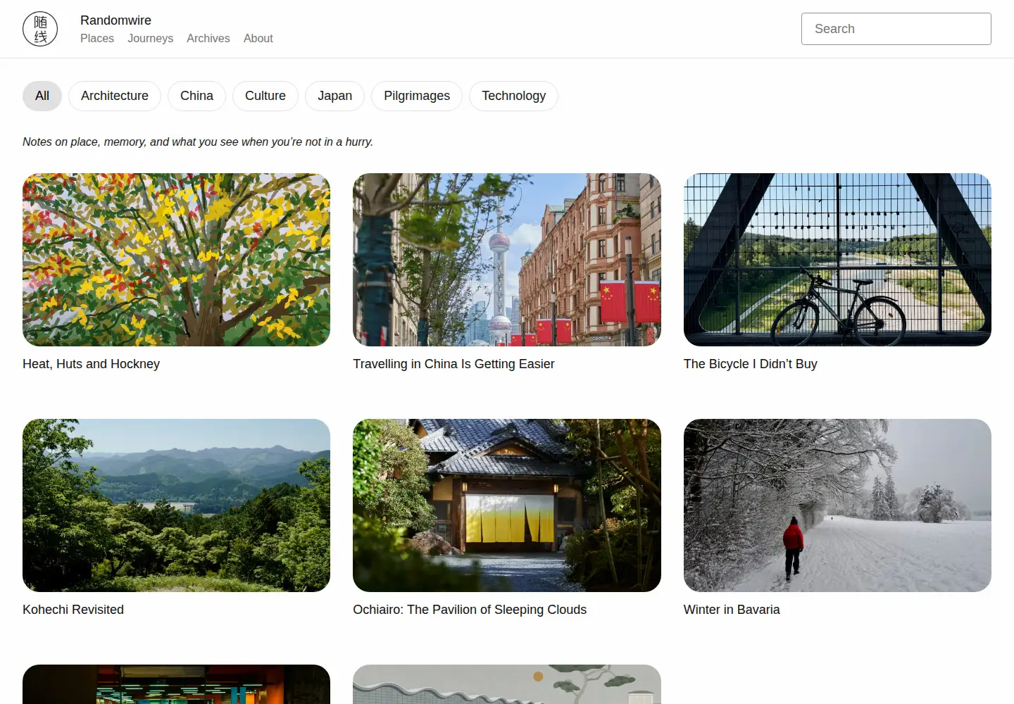 Screenshot of randomwire.com