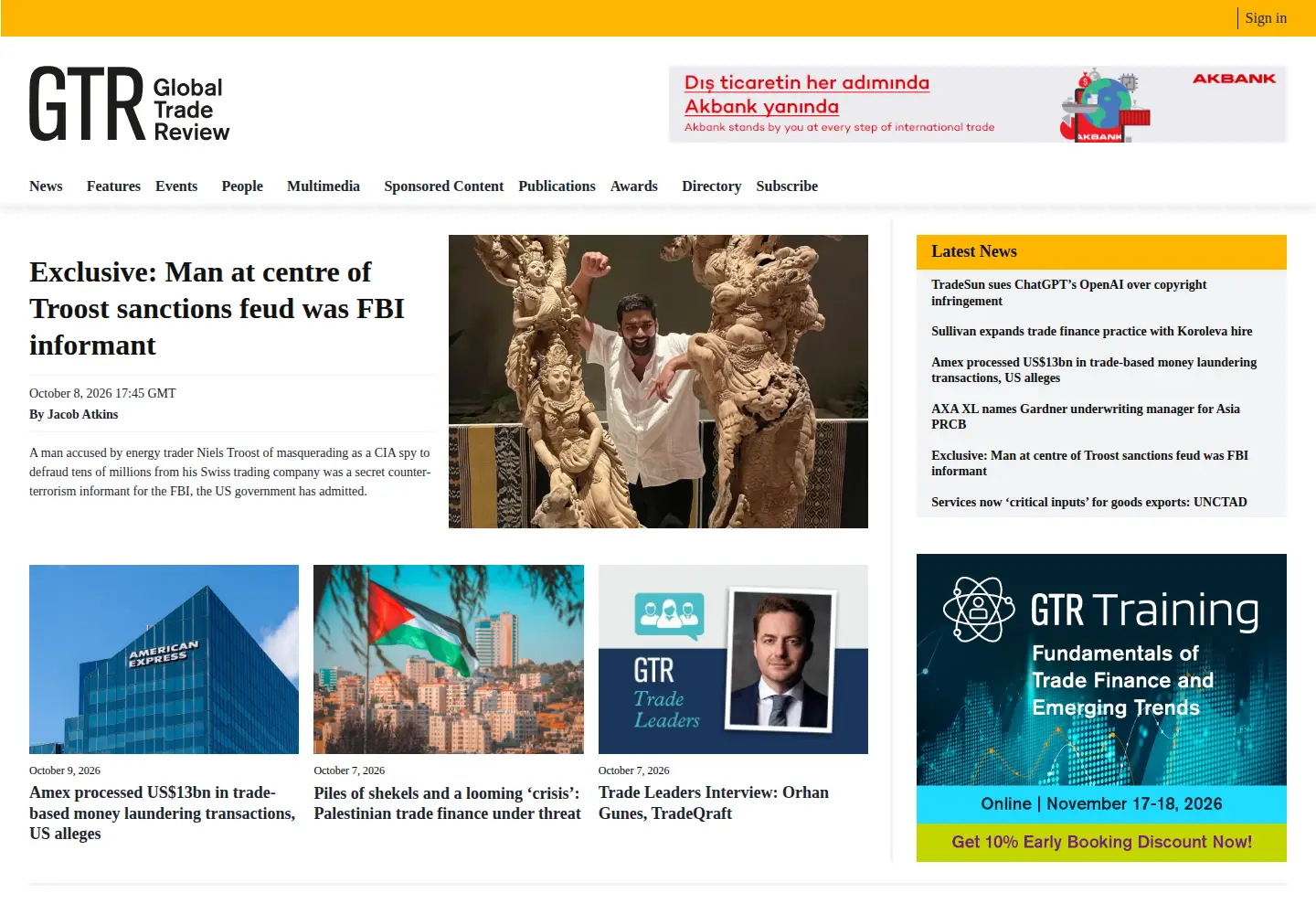 Captured homepage of gtreview.com in the current scan