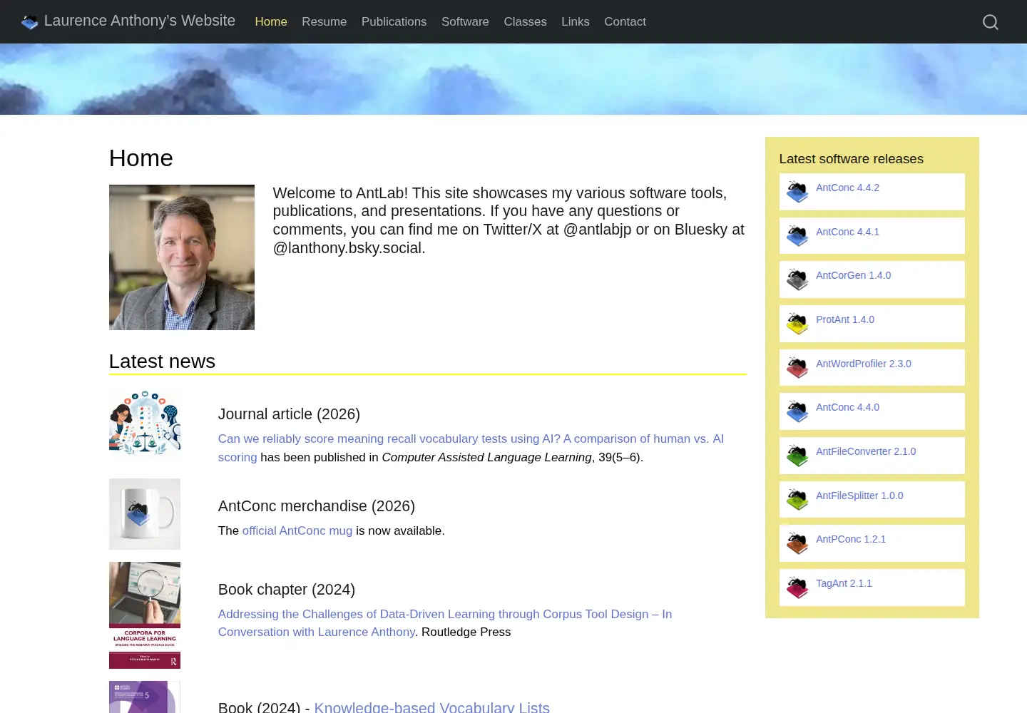 Screenshot of laurenceanthony.net