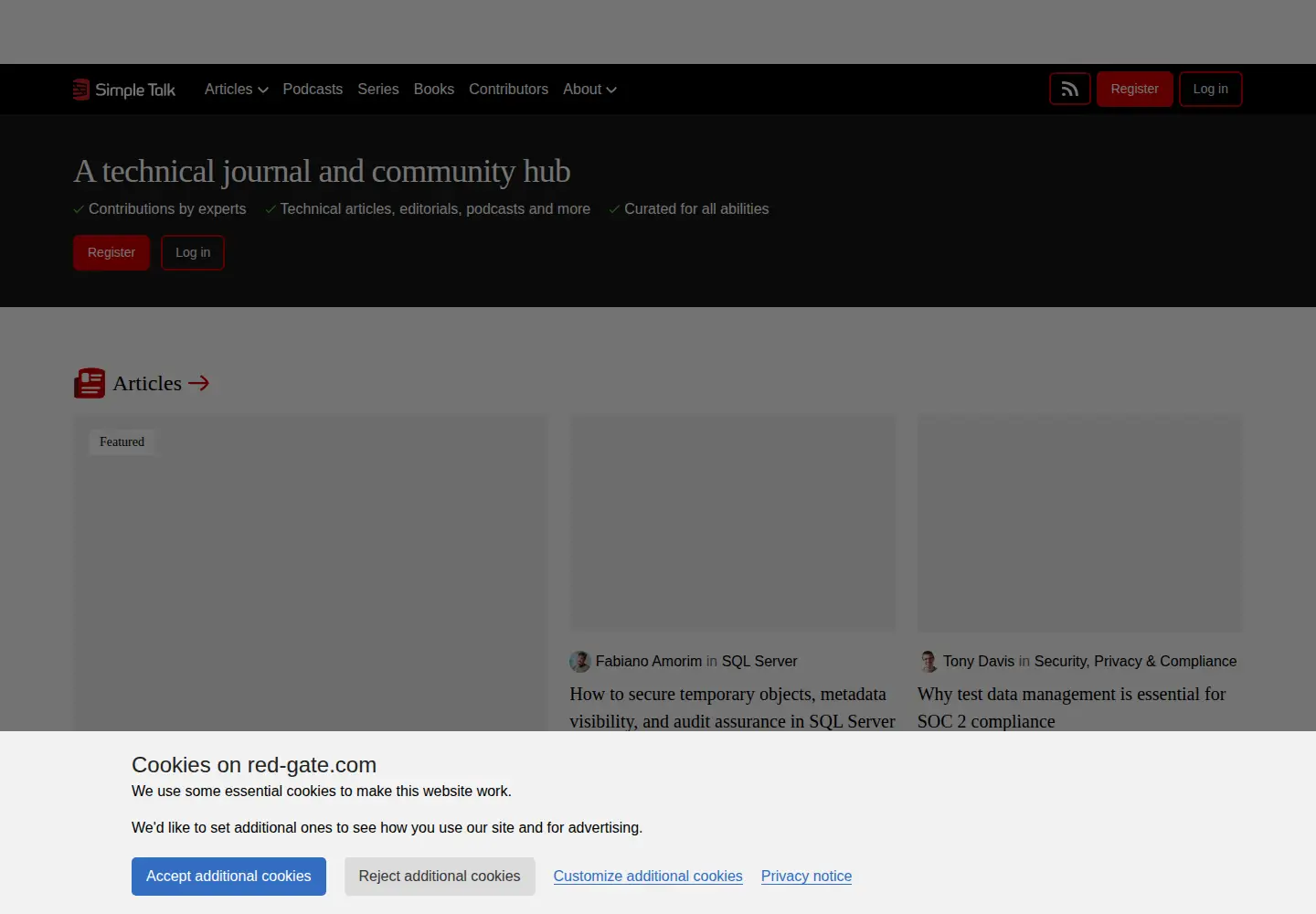 Screenshot of simple-talk.com