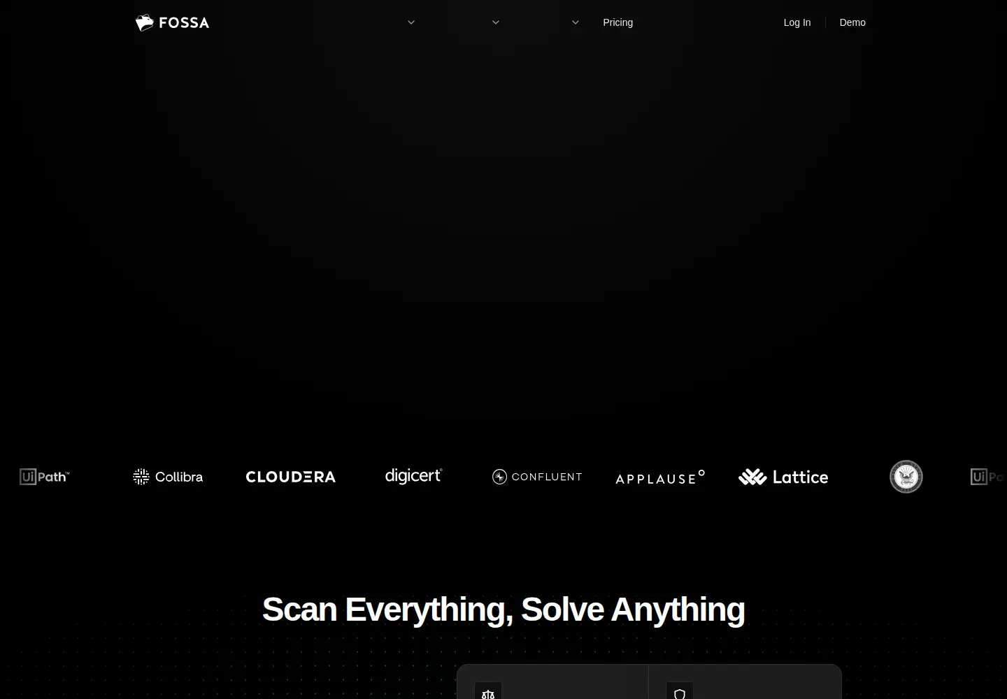 Screenshot of fossa.com