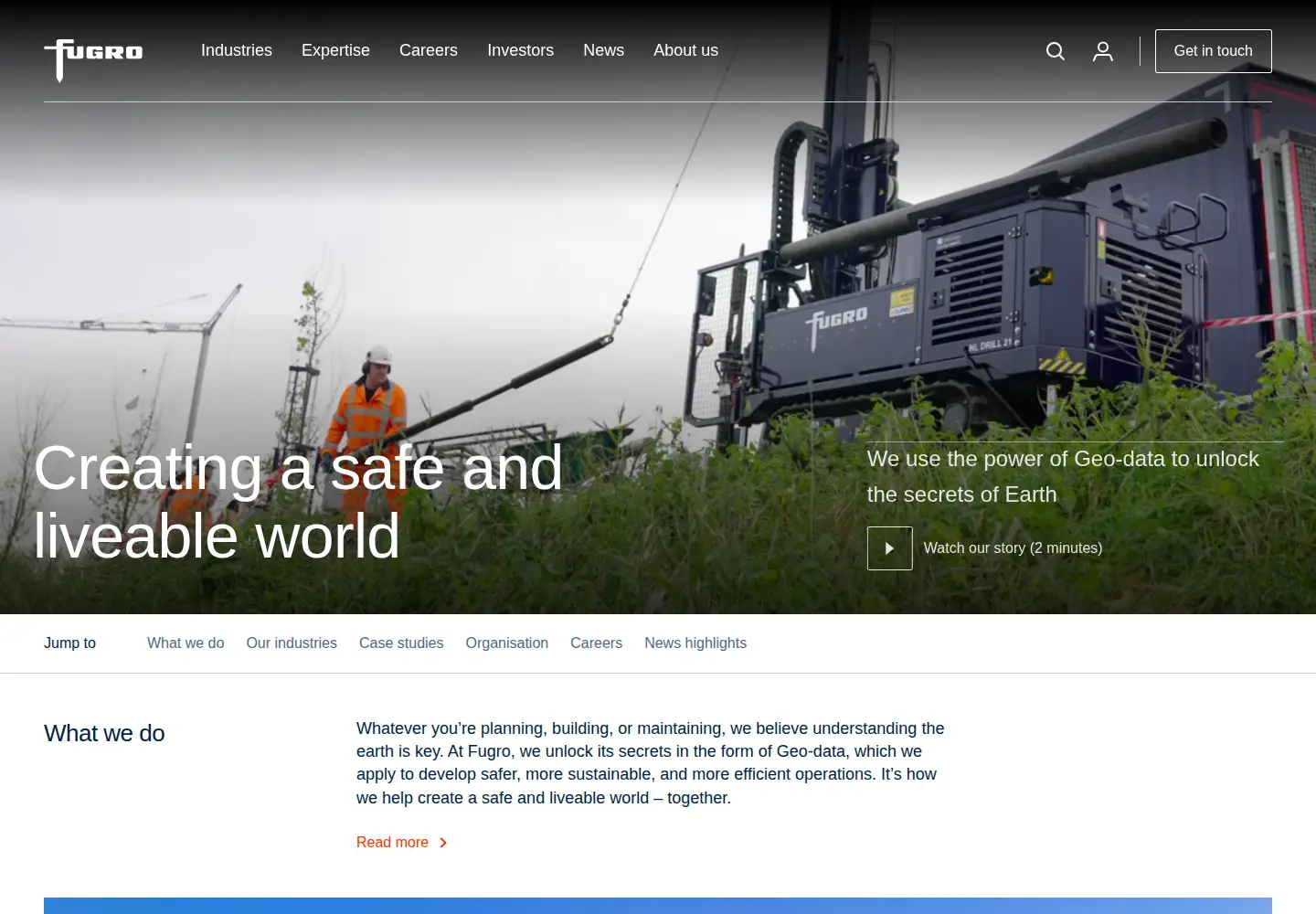 Screenshot of fugro.com