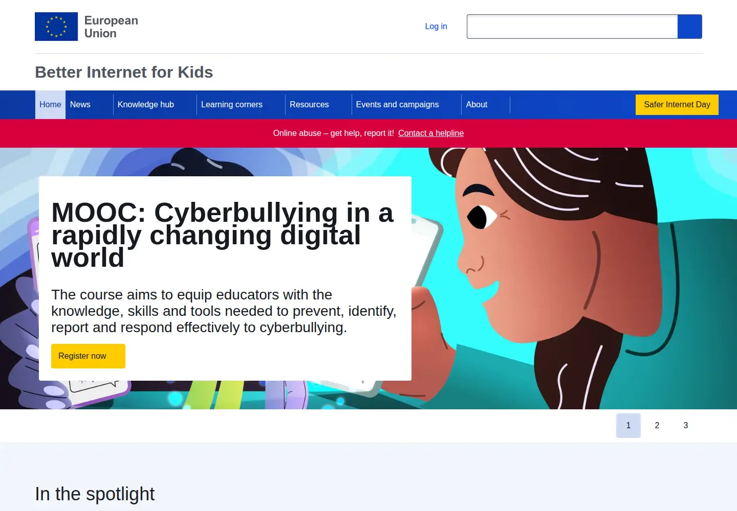 Screenshot of saferinternet.org