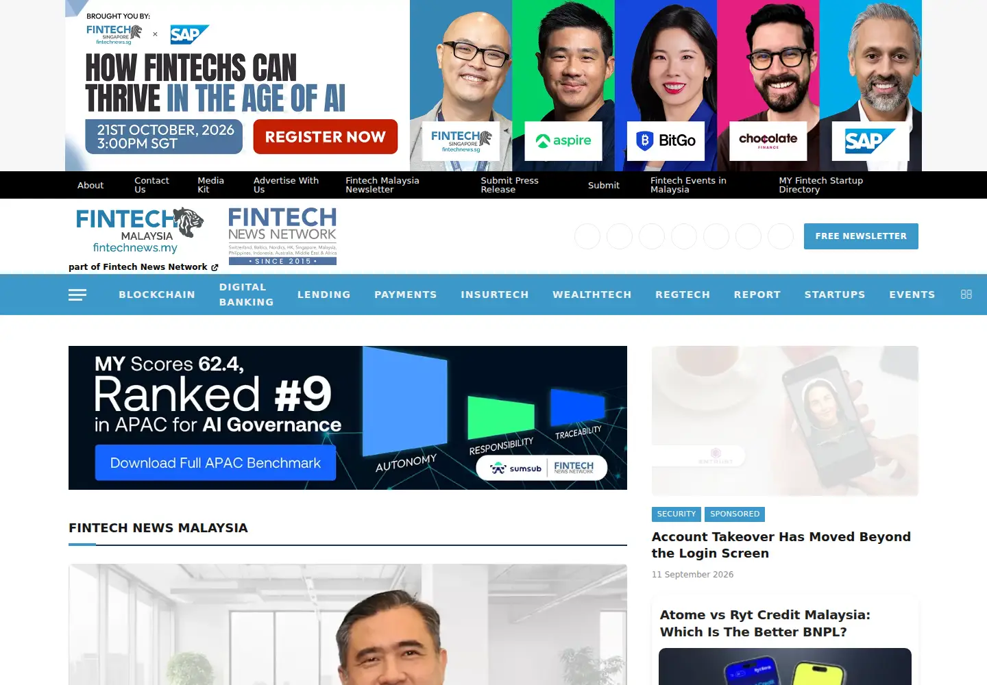 Screenshot of fintechnews.my