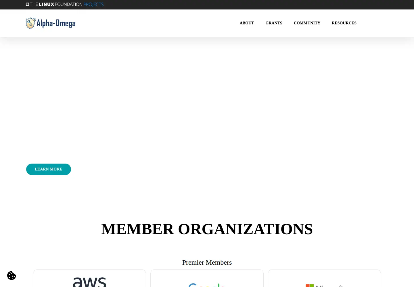 Captured homepage of alpha-omega.dev in the current scan