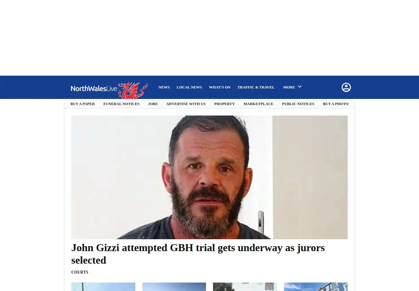 Captured homepage of dailypost.co.uk in the current scan