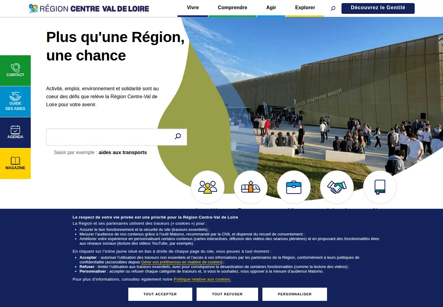 Screenshot of centre-valdeloire.fr