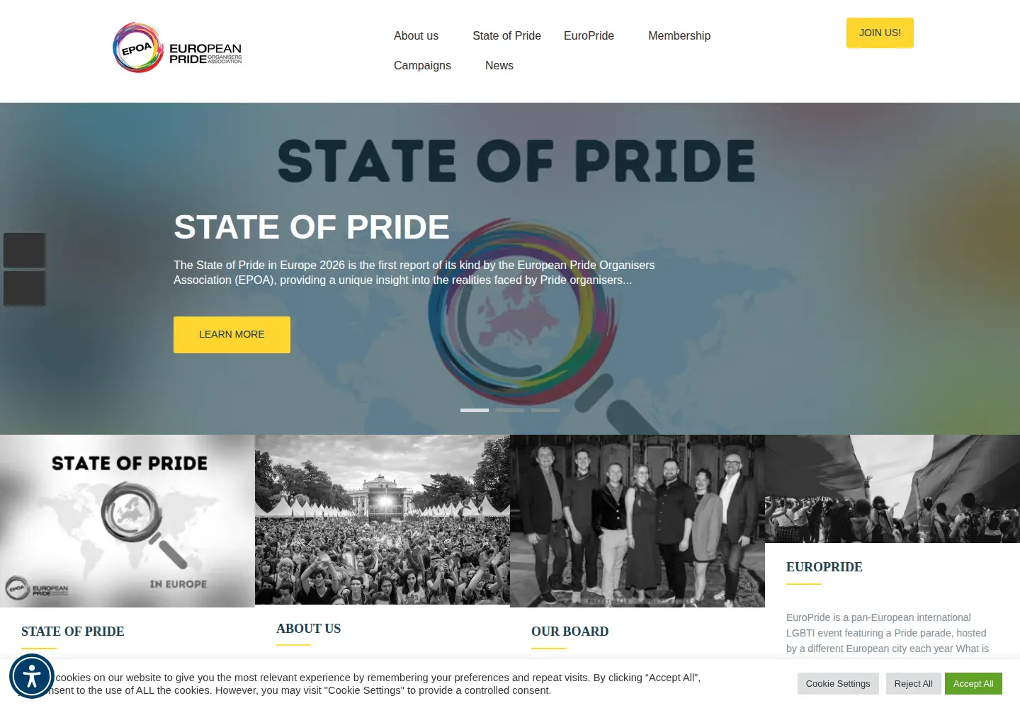 Screenshot of epoa.eu