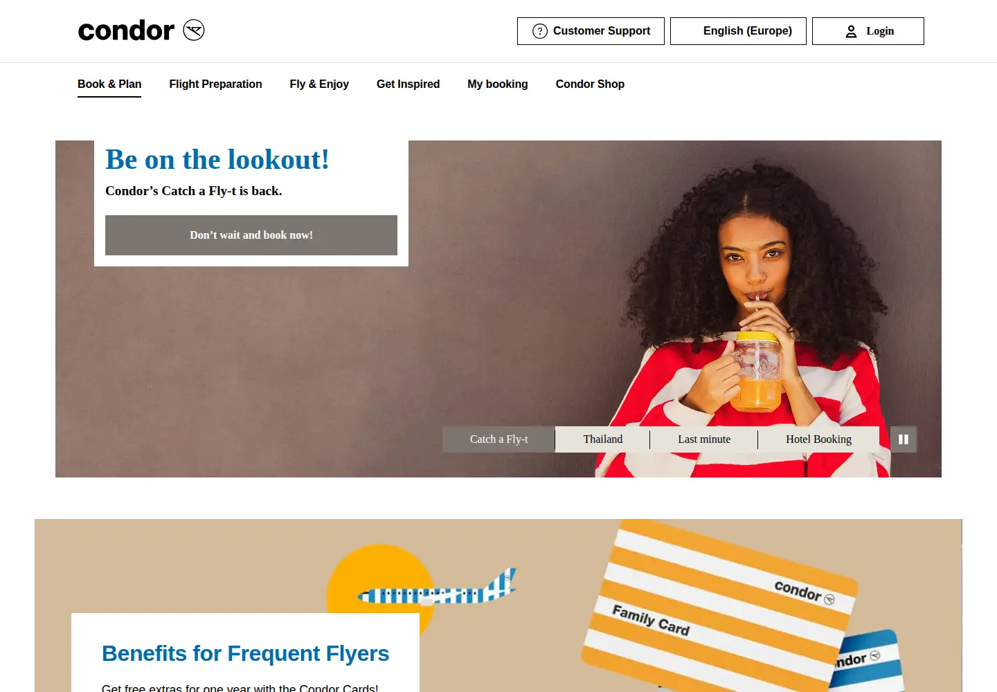 Screenshot of condor.com