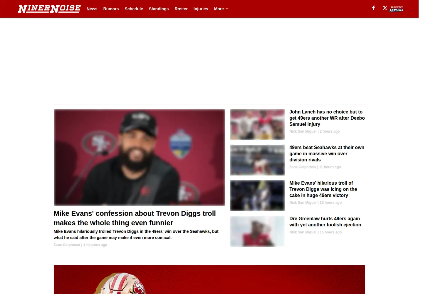 Captured homepage of ninernoise.com in the current scan