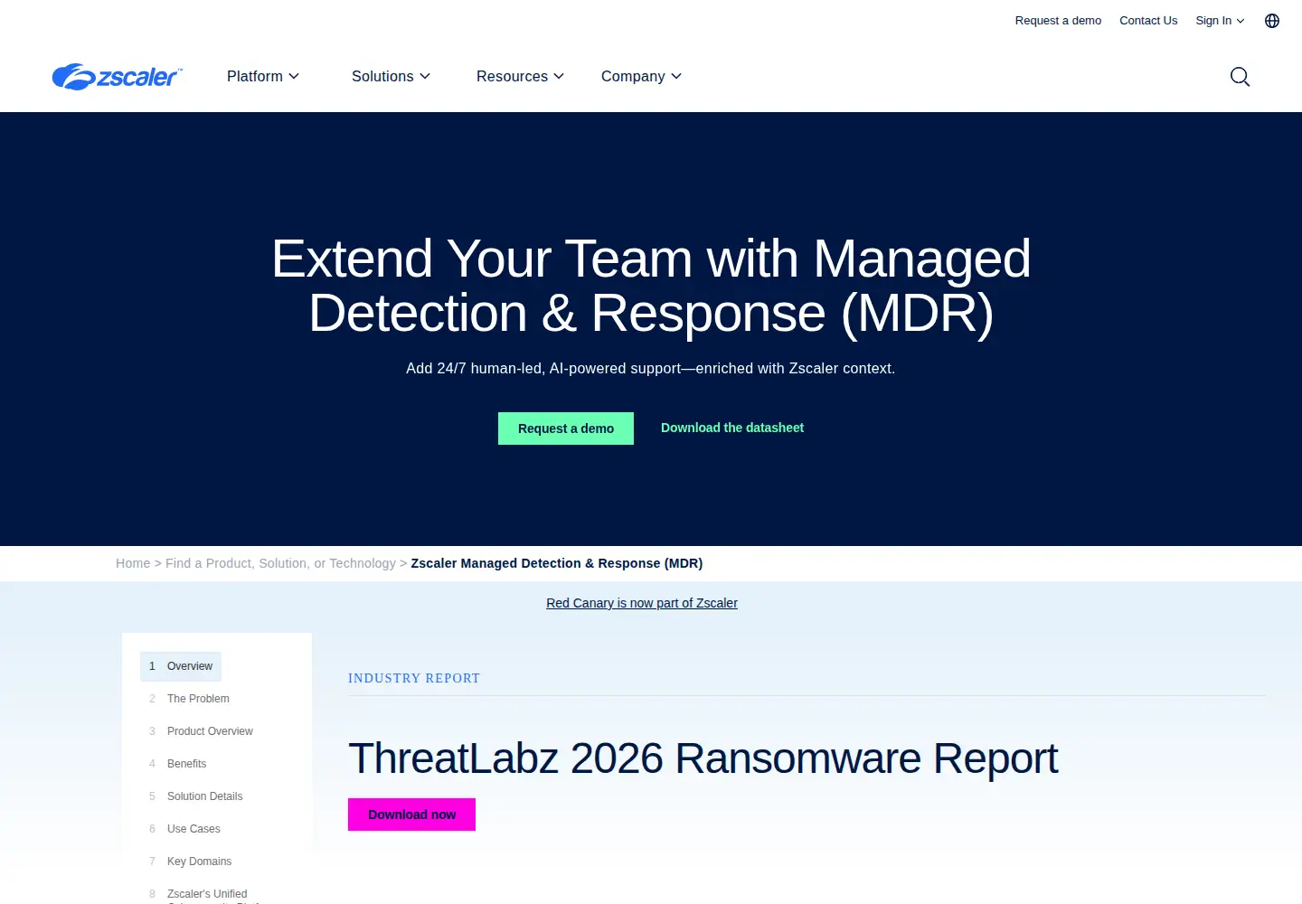 Screenshot of redcanary.com