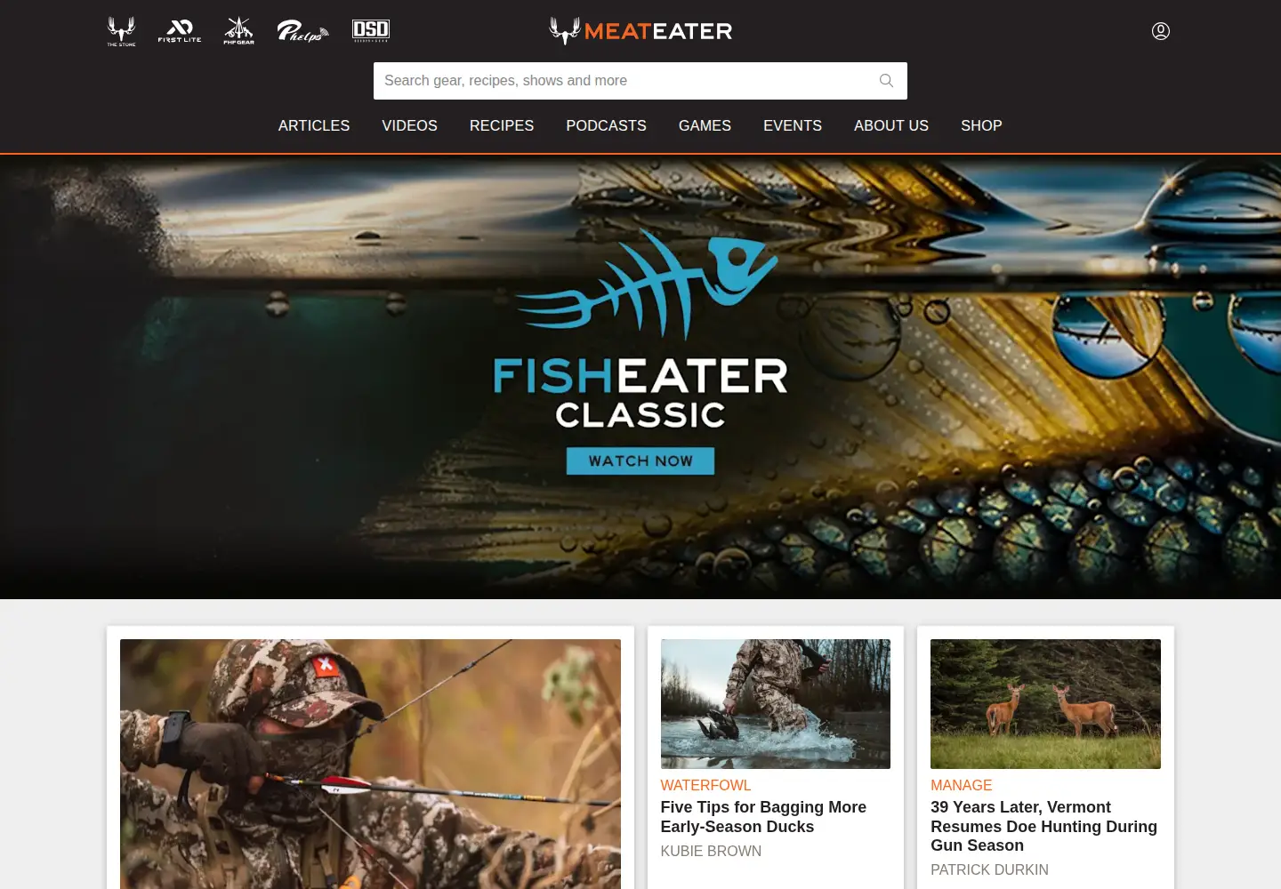 Screenshot of themeateater.com