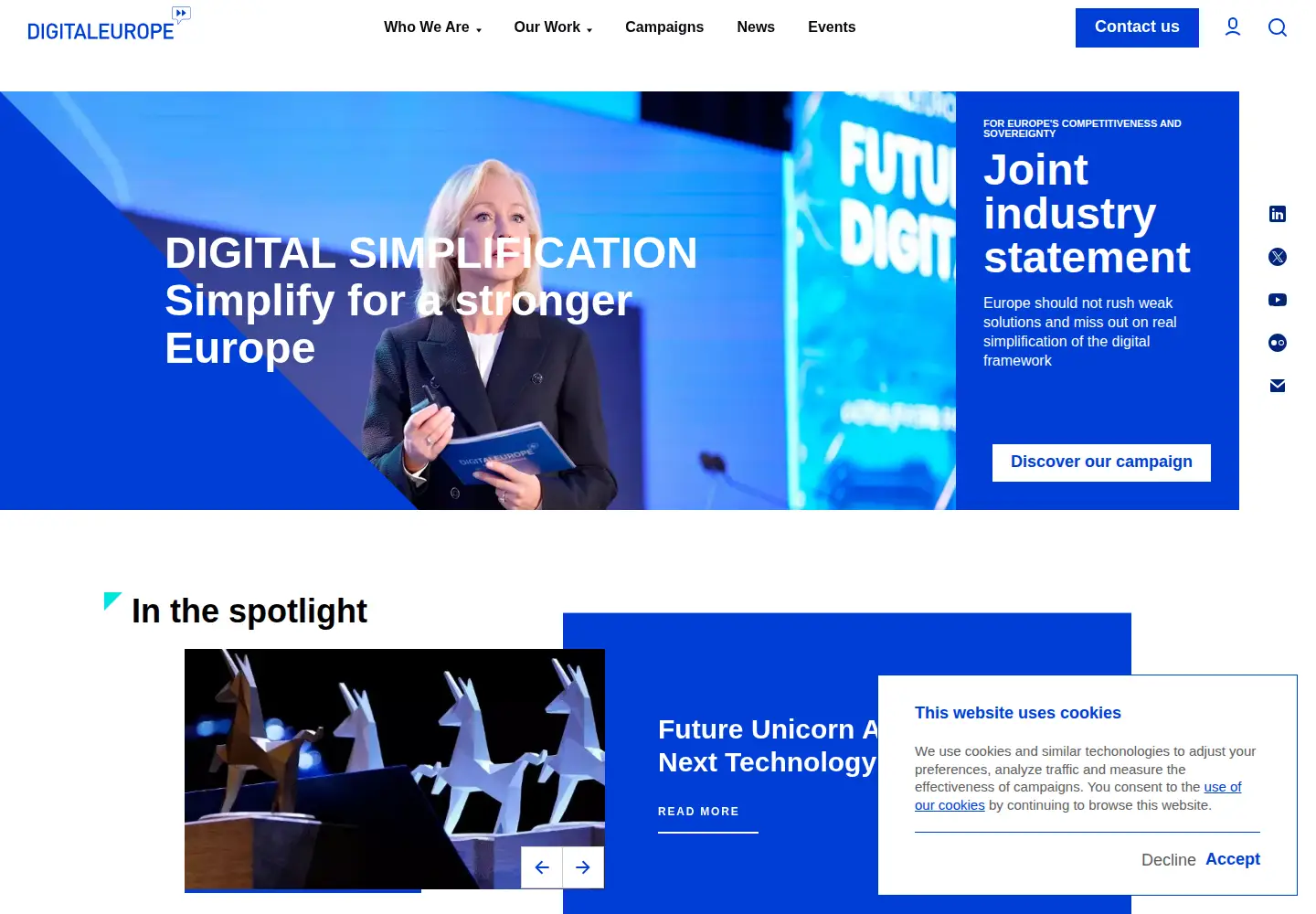 Screenshot of digitaleurope.org