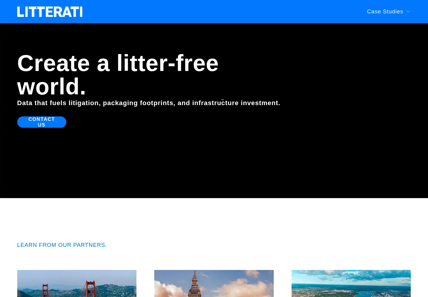 Screenshot of litterati.org