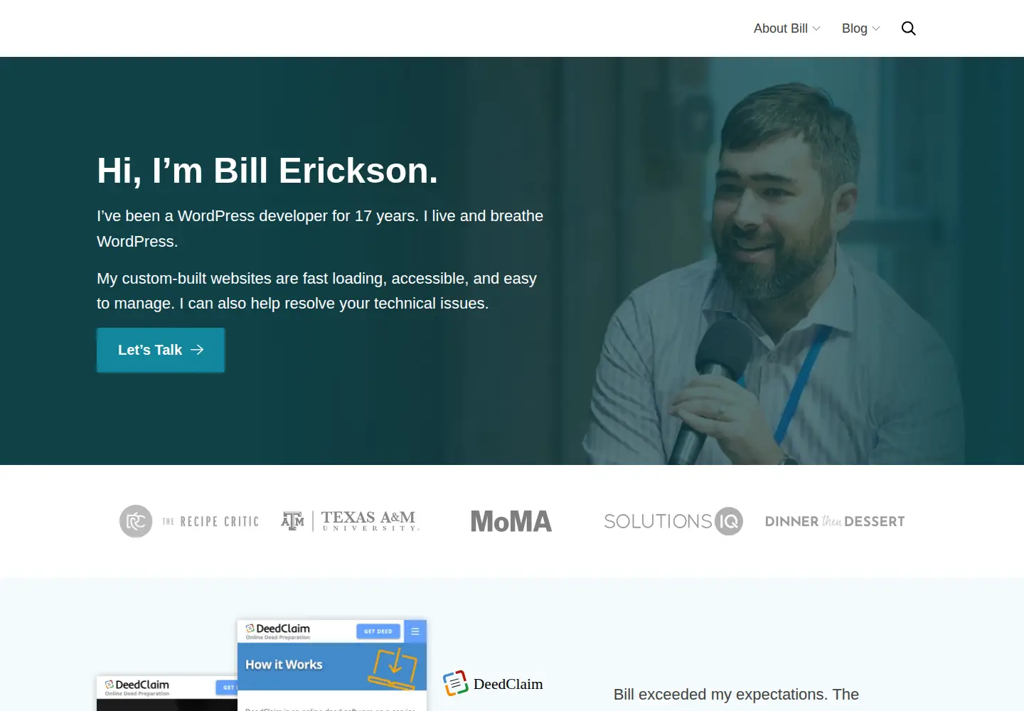 Screenshot of billerickson.net