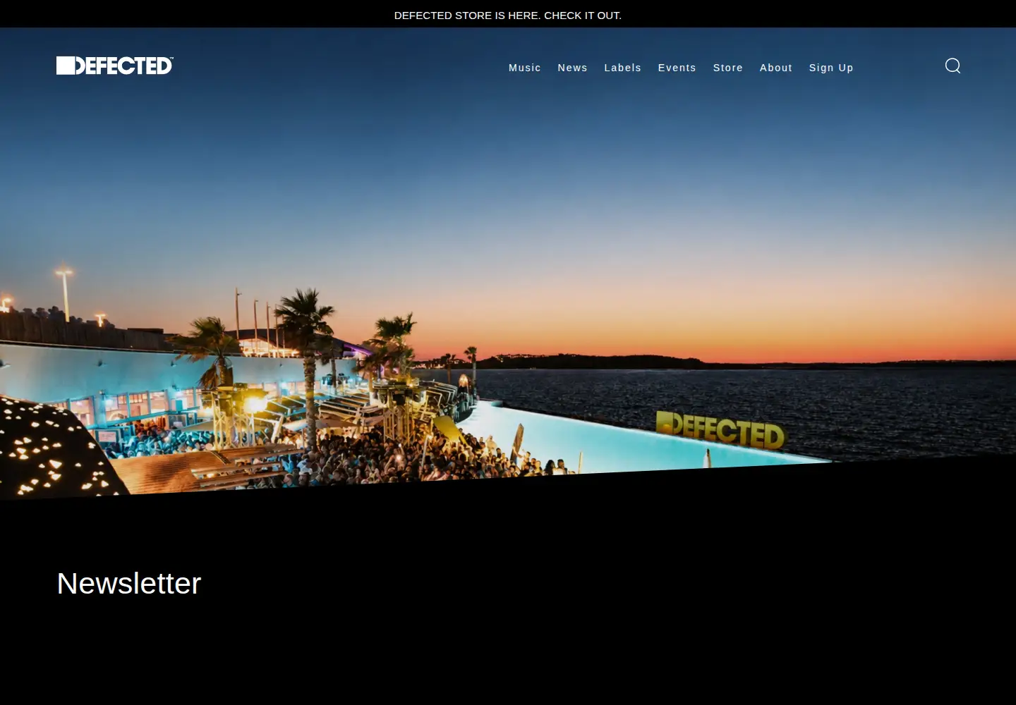 Screenshot of defected.com