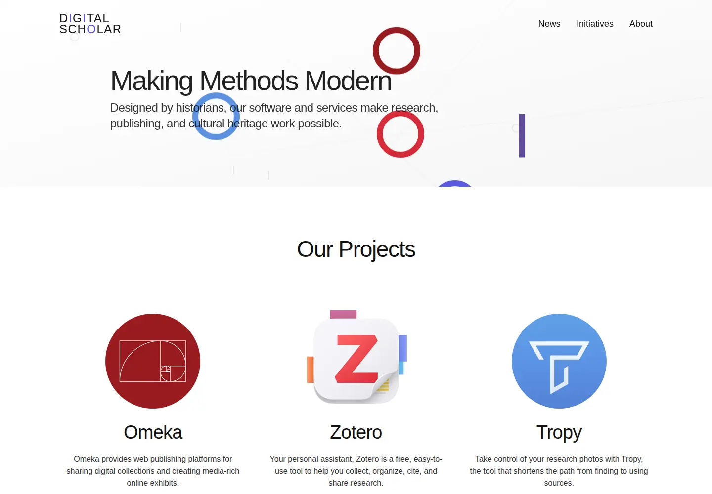 Screenshot of digitalscholar.org