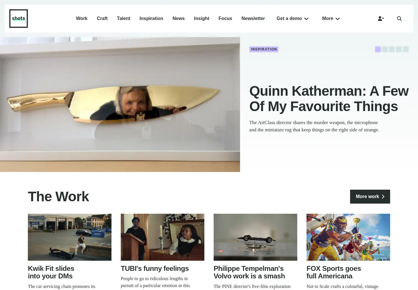Screenshot of shots.net