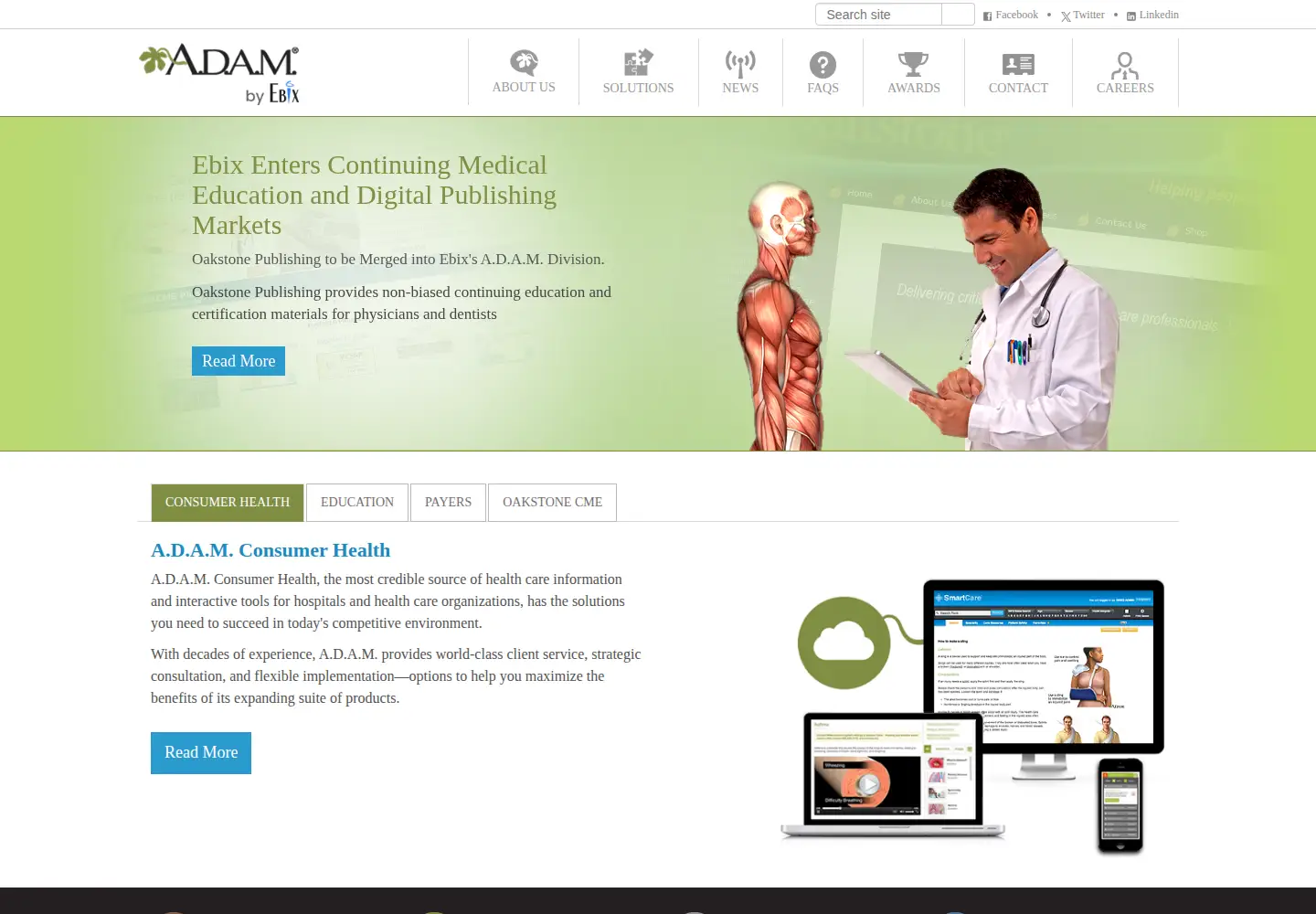 Screenshot of adam.com