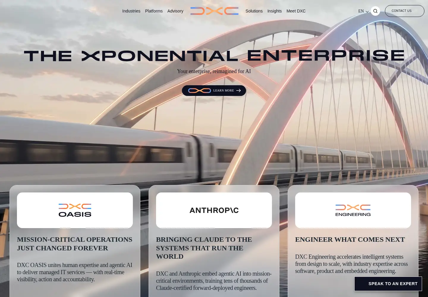 Captured homepage of csc.com in the current scan