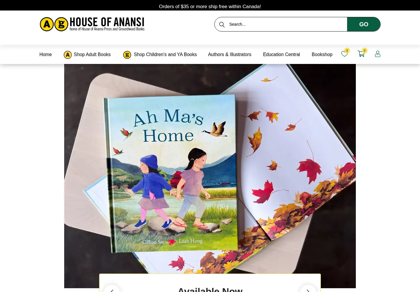 Captured homepage of houseofanansi.com in the current scan