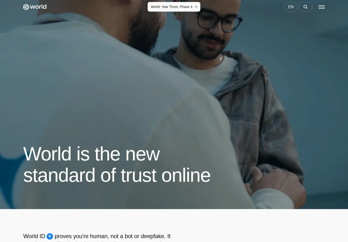 Screenshot of world.org