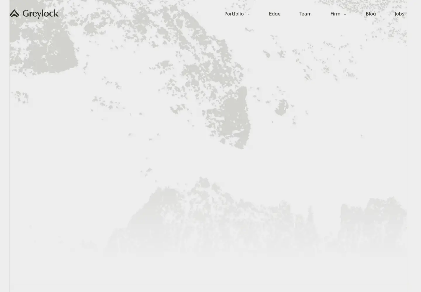 Captured homepage of greylock.com in the current scan