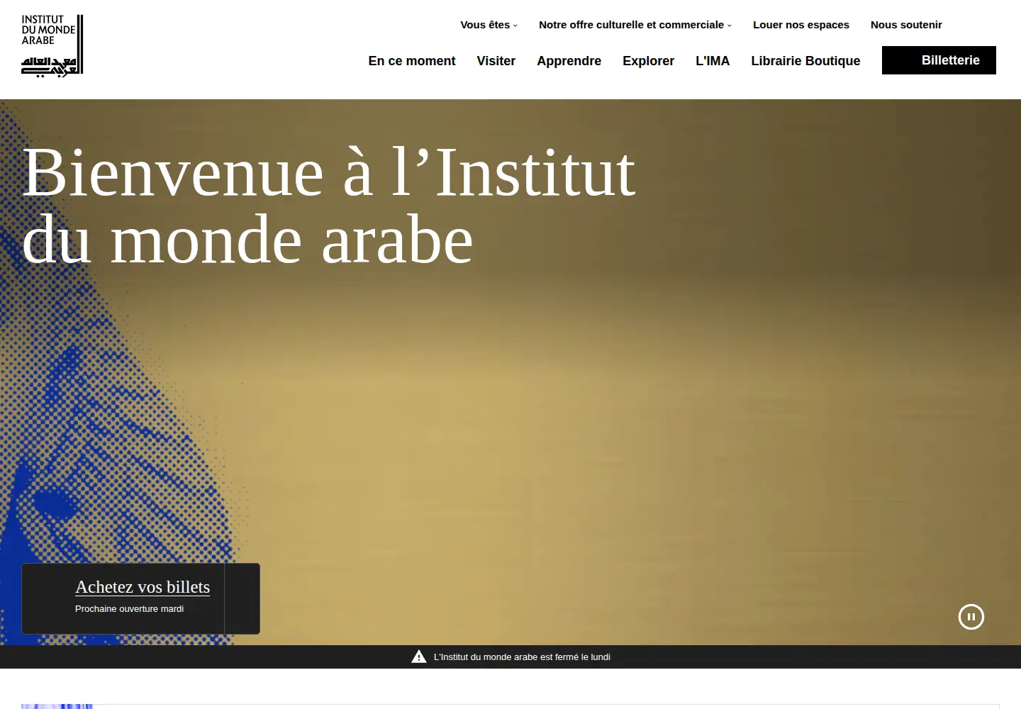 Captured homepage of imarabe.org in the current scan