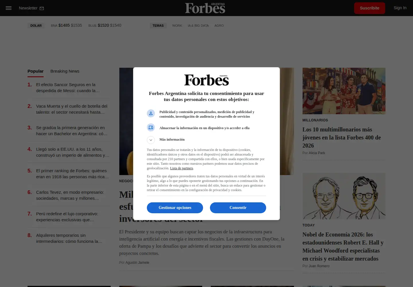 Screenshot of forbesargentina.com