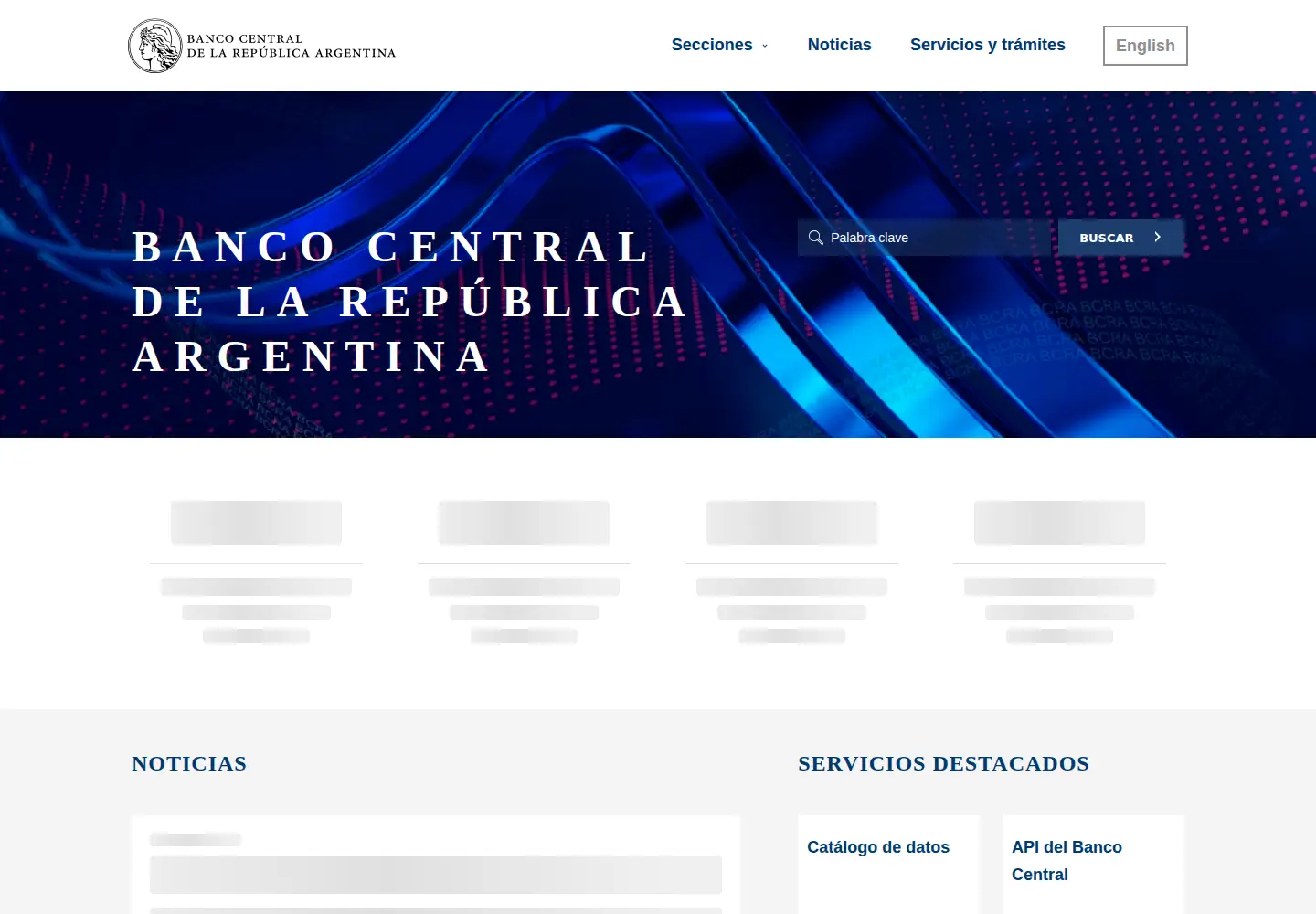 Screenshot of bcra.gob.ar