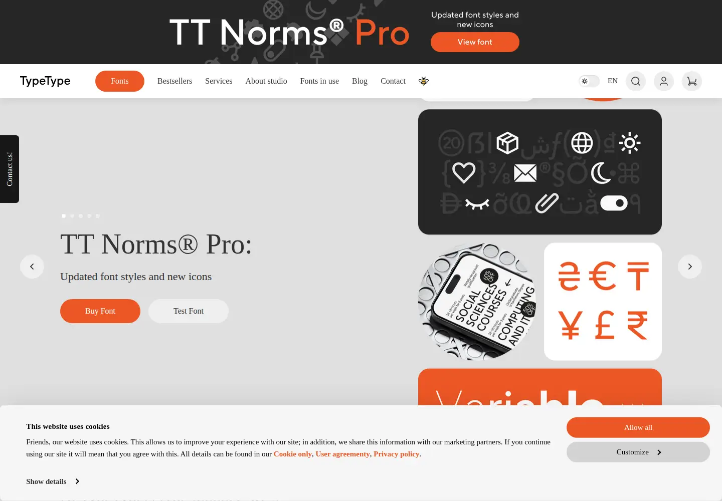 Screenshot of typetype.org