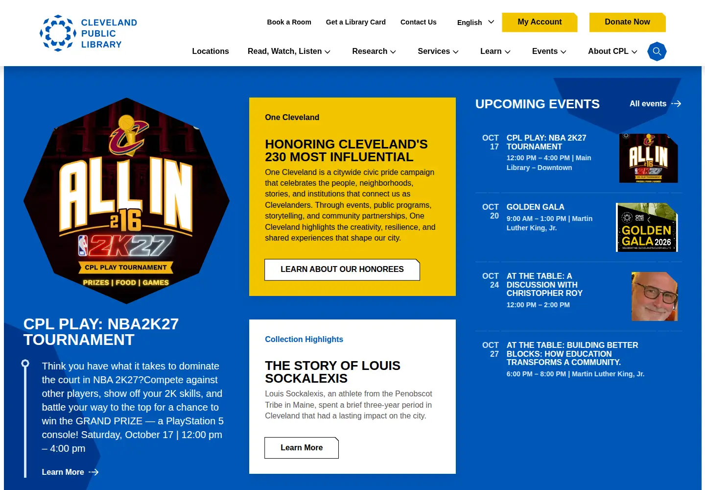 Screenshot of cpl.org