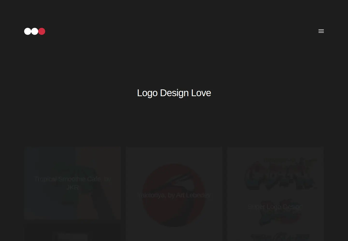 Captured homepage of logodesignlove.com in the current scan