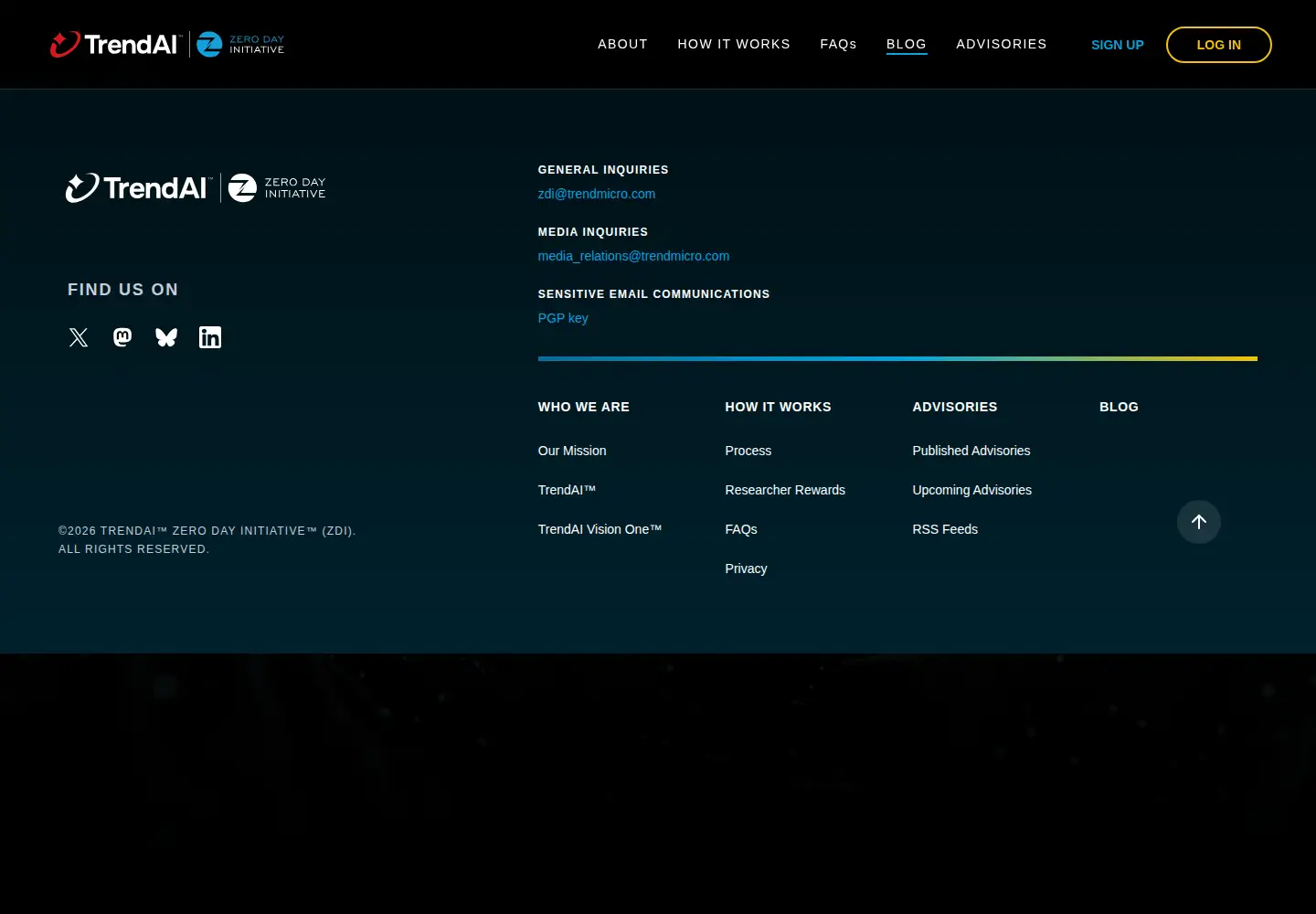 Screenshot of thezdi.com